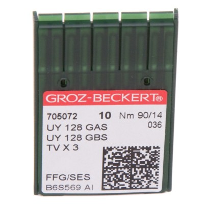 Иглы GROZ-BECKERT UYx128 GAS FFG/SES №90/14 (уп.10шт.) (0)