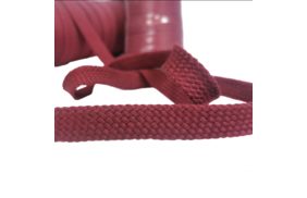 шнур для одежды плоский 15мм, 100хб, цв бордовый темный (катушка 50м) bombacio купить по 13.5 - в интернет - магазине Веллтекс | Иркутск
.