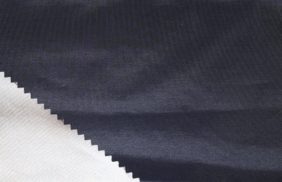 ткань курточная таффета 190t, wr/pu silver, 65гр/м2, 100пэ, 150см, синий темный 19-3933, (рул 100м) купить в Иркутске.
