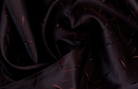 ткань подкладочная поливискоза twill, 90гр/м2, 52пэ/48вкс, 146см, коричневый жаккард зернышко/s917, купить в Иркутске.